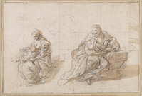 K 037
<br/>
Studies van moeder en kind
<br/>
<em>Cantarini, Simone (1612-1648) - toegeschreven aan</em>